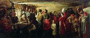 Andrei Ryabushkin Peasant Wedding in the Tambov guberniya Sweden oil painting artist